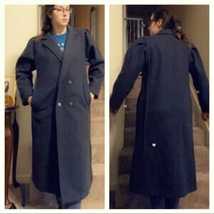 Vintage Jofeld wool coat charcoal